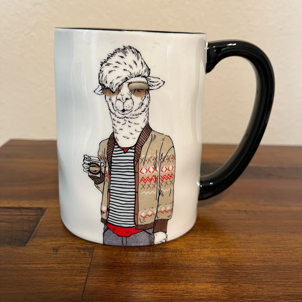 Signature Llama Hipster Mug